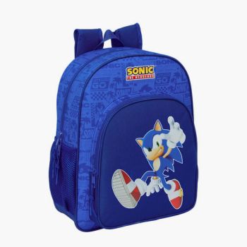 Sac à dos SUPER SONIC 35cm - Bleu