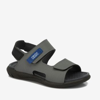 Sandales double pression - Gris/Noir - KLIN