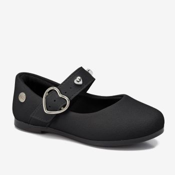 Ballerine à boucle cœur - Noir - KLIN 