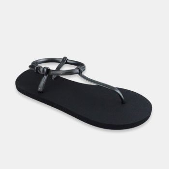 Sandale fille en caoutchouc - Noir - shoemart