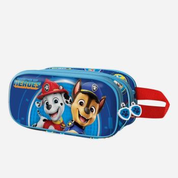 Trousse double 3D Pat patrouille - Bleu 