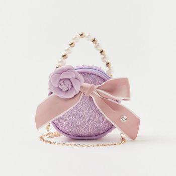 sac en bandoulière pour fille à nœud - violet- Charmz