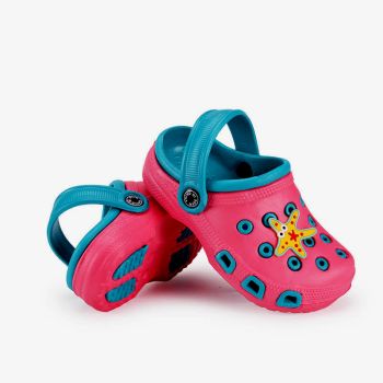 Sandales crocs étoile - Bleu/Rose