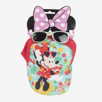 Ensemble casquette et lunette Minnie mouse - Rouge - Disney