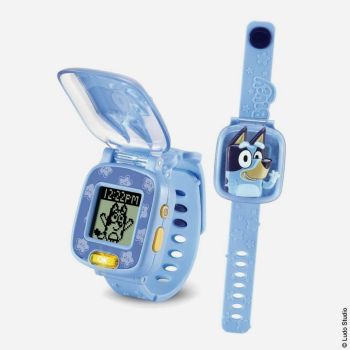 Montre jeu interactive Bluey à clapet en anglais  - Bleu - Vtech