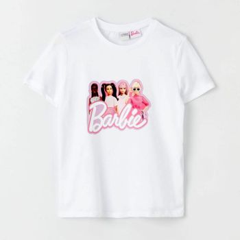 T-shirt fille Barbie - Blanc - BARBIE