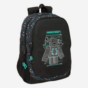 Sac à dos adaptable Minecraft 44cm - Noir