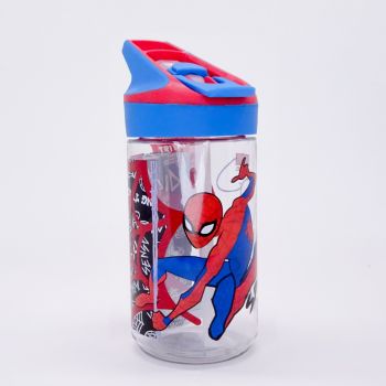 Gourde Spiderman transparente 480 Ml - Multicolore - Disney