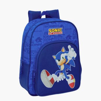 Sac à dos SUPER SONIC 38 cm - Bleu