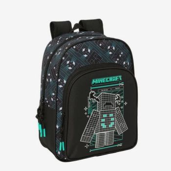 Sac à dos Minecraft 34cm - Noir - Safta