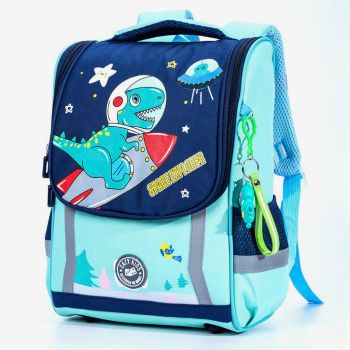 Cartable space explorer 37 cm - Bleu/Vert - Easy kids 