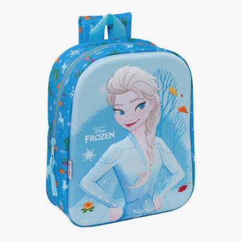 Sac à dos reine des neiges 3D 27cm - Bleu