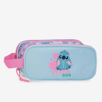 Trousse Lilo et Stitch 3 compartiments - Bleu