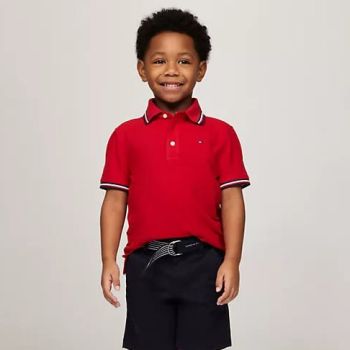 Polo garçon - rouge - Tommy Hilfiger