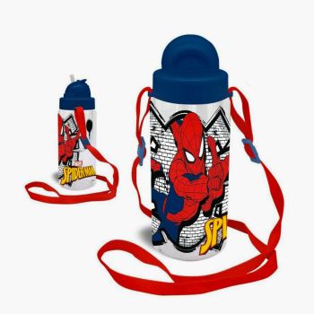 Gourde transparente Spiderman garçon 500 ml - Multicolore - Marvel