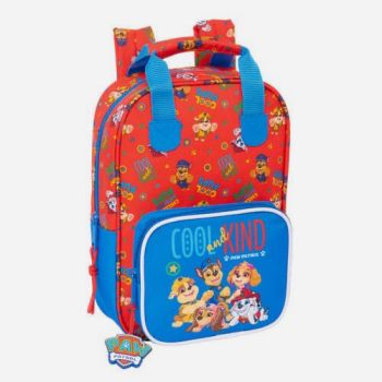 Sac à dos pat patrouille adaptable Dino Expert 28cm - Bleu/rouge