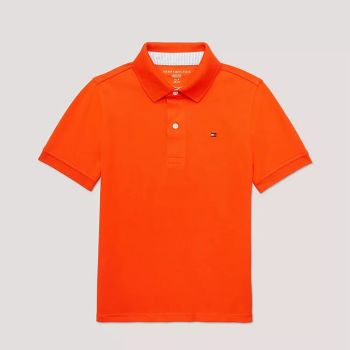 T-shirt Polo garçon - Orange - Tommy Hilfiger 