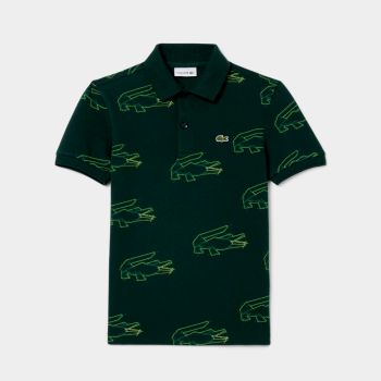 Polo à motif Lacoste - Vert - Lacoste