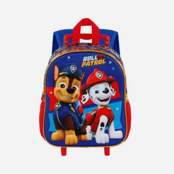 Sac trolley pat patrouille "rool with"  31 cm- Bleu - Nickelodeon