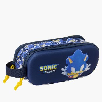 Trousse Double 3D Sonic - Bleu 