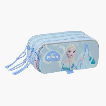 Trousse reine des neiges à 3 compartiments - Bleu