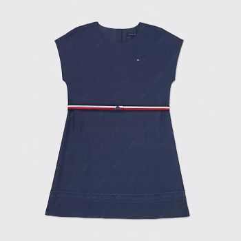 Robe simple fille - Bleu - Tommy Hilfiger