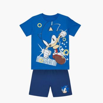 Ensemble T-shirt et short Sonic - Bleu