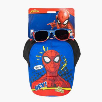 Ensemble casquette et lunette Spiderman - Rouge