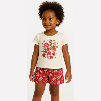 Ensemble bébé fille - Rouge/Blanc - Bee Loop