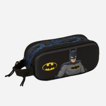 Trousse Batman 2 compartiments - Noir/bleu - DC Comics
