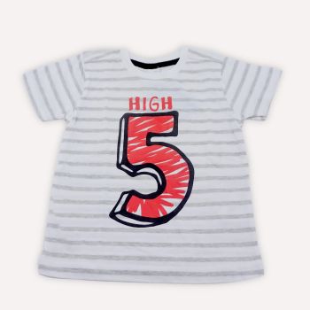 T-shirt high 5 à rayures - Multicolore - Juniors