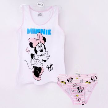 Ensemble Sous-vêtements Minnie mouse pour fille - Rose/blanc - Disney