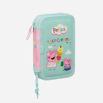 Trousse composée d'accessoires Peppa pig - Vert/Rose - Safta