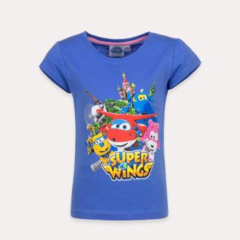 T-shirt super wings fille - Bleu - Disney