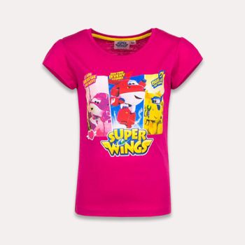T-shirt super wings fille - Rose - Disney