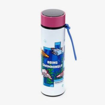 Gourde isotherme Minecraft - Rose/Blanc