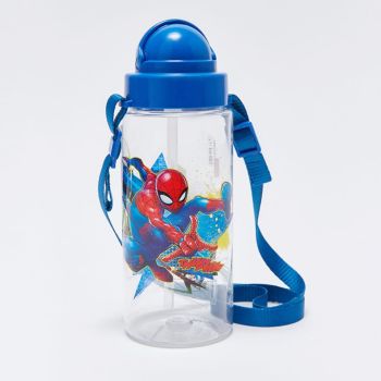 Gourde transparente Spiderman garçon 500ML - Bleue - Marvel