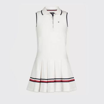 Robe polo sans manches - Blanc - Tommy Hilfiger