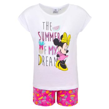Ensemble fille culotte et T-Shirt Minnie mouse - Rose/blanc - Disney