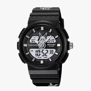 Montre analogique-numérique pour garçon de 06 à 16 ans - Noir