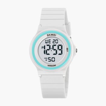 Montre Numérique Mixte 04 à 14ans - Blanc