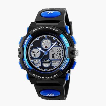 Montre analogique-numérique pour garçon de 06 à 16 ans - Noir/Bleu