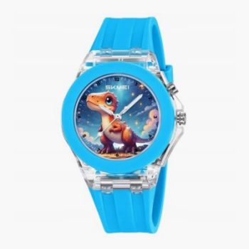 Montre Numérique Dinosaure - Bleu