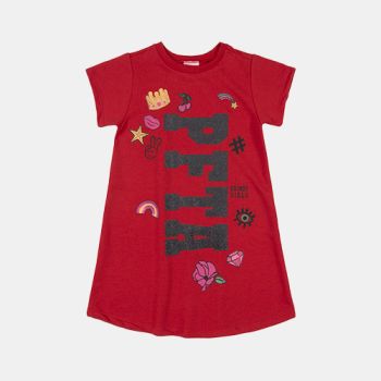 Robe fille courte - Rouge - Quimby