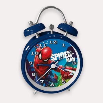 Réveil avec alarme Spiderman - Rouge/bleu - Disney