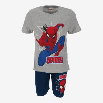 Pyjashort garçon Spiderman - Gris/Bleu - Marvel - Multicolore