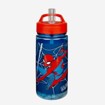 Gourde transparente Spiderman 500ml - rouge/bleu - Disney