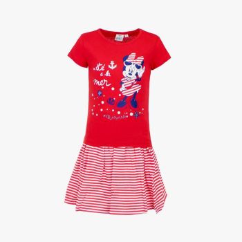 Ensemble T-shirt et jupe Minnie mouse à rayures- rouge- Disney