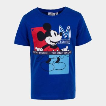 T-Shirt mickey pour garçon - Bleu - Disney