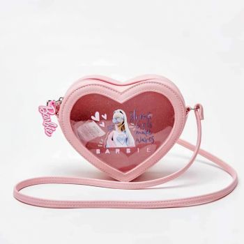 Sac en bandoulière coeur Barbie - Rose - Disney